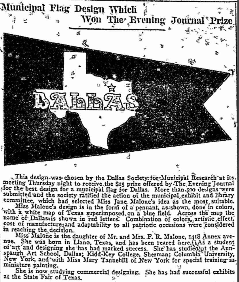 From The Dallas Evening Journal on March 11, 1916.