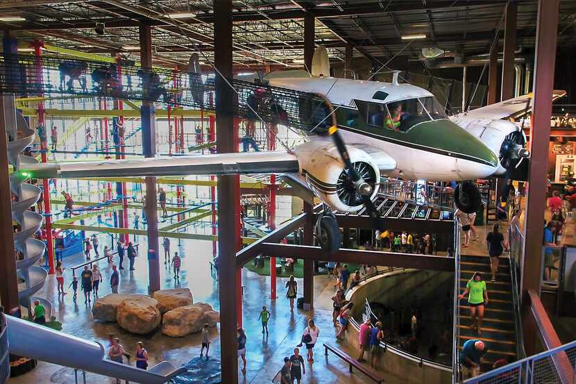 The multi-level Fritz's Adventure park offers everything from climbing to zip lines and...