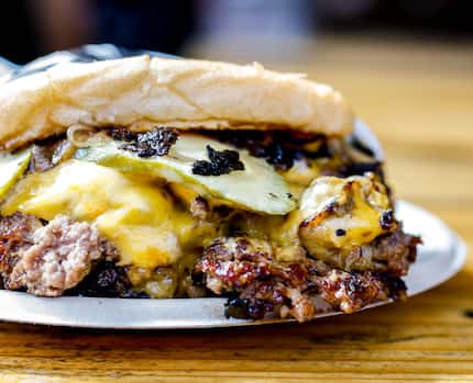 Burger Schmurger makes a roster list of burgers, all good. Here's the Schmurger, which owner...