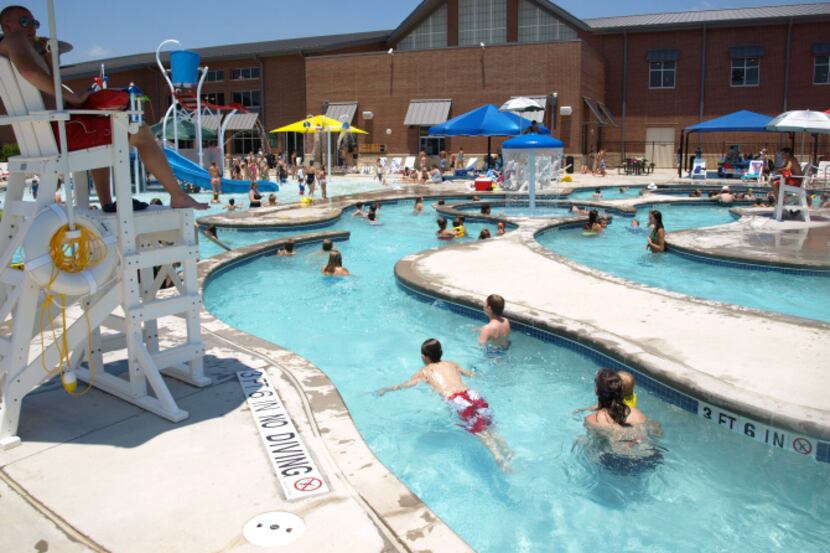 The Community Activity Center in Lewisville is a good place to cool off during the summer.