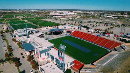 Toyota Stadium as the US Soccer Hall of Fame construction was underway.