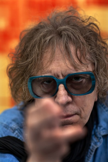 Photographer Mick Rock is pictured at The Public Trust gallery on Sept. 14, 2019.