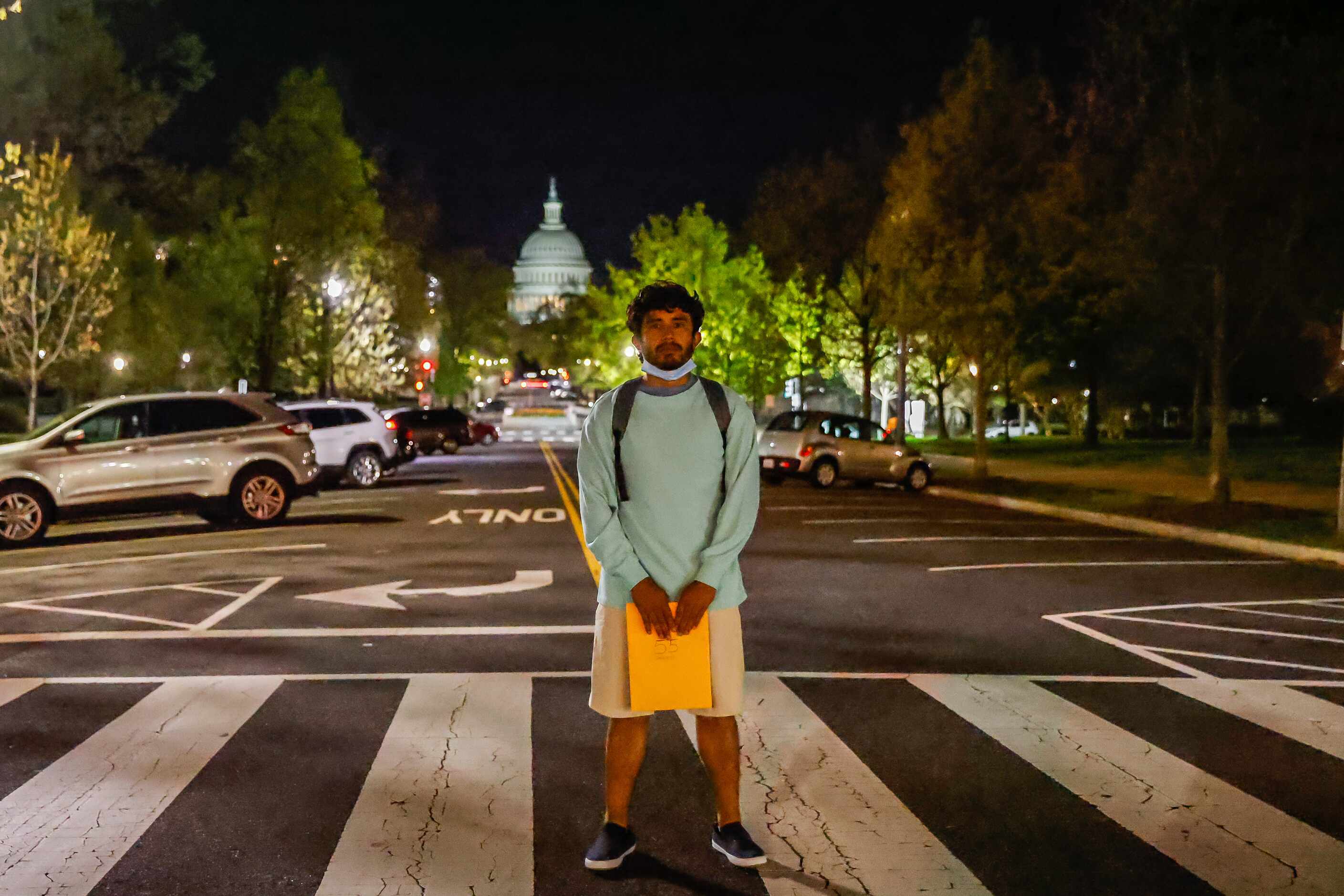 Victor Rodriguez, 26, poses for a portrait in Washington, D.C. on Thursday, April 21, 2022....
