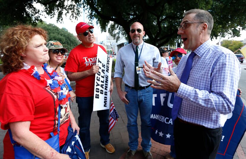 That's Mike Wilson, the editor of this newspaper, on the right. That's Kimberly Loyd on the...