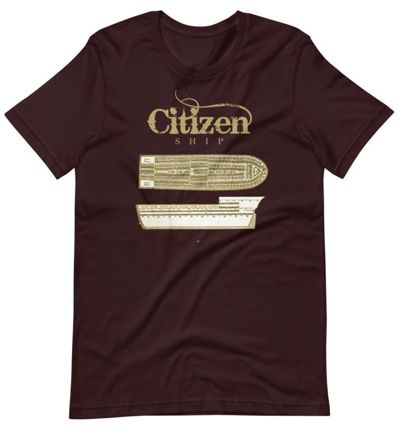 The “Citizen Ship” T-shirt from Black Women Unlimited's "Emancipation" collection.