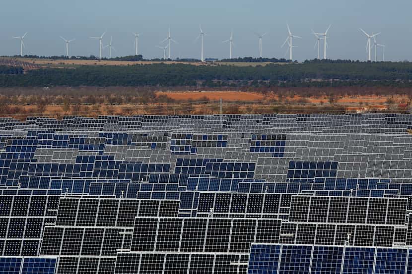 EL BONILLO, SPAIN - DECEMBER 02:  Photovoltaic power panels stand at Abaste's El Bonillo...