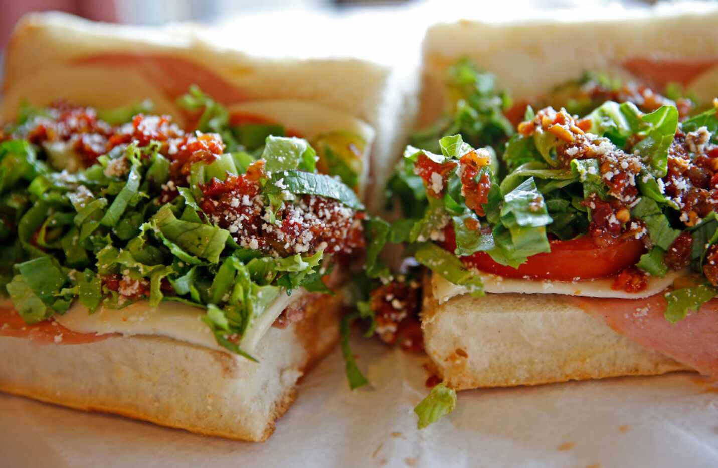 An Italian sub at the Jimmy's Food Store at 4901 Bryan Street in Dallas, Friday, July 28,...