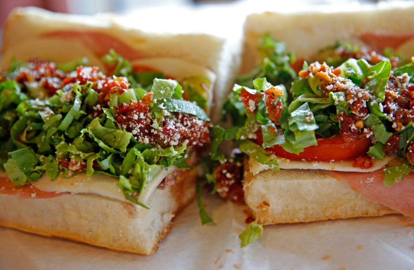 An Italian sub at the Jimmy's Food Store at 4901 Bryan Street in Dallas, Friday, July 28,...