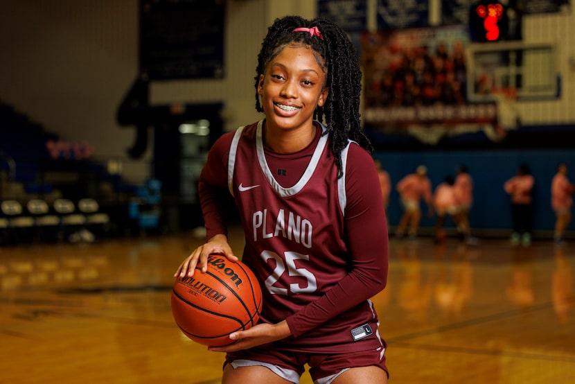 Plano senior Salese Blow (25) pictured before a game at Plano West High School in Plano,...