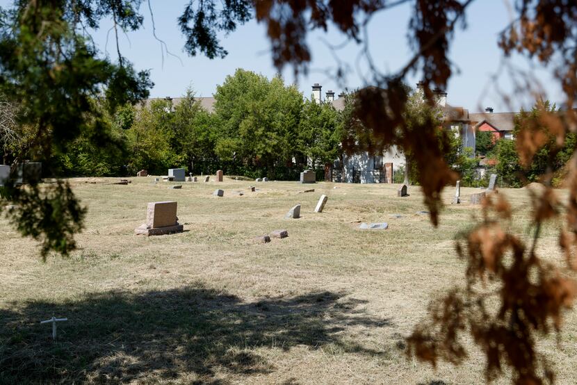 The White Rock Cemetery Garden of Memories, now surrounded by massive apartment complexes,...