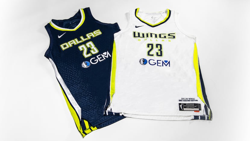 Dallas Wings' new Mavericks-sponsored jersey patch.