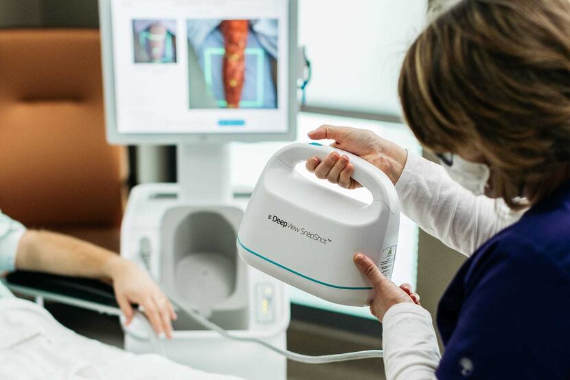 Spectral AI's non-invasive imaging device known as DeepView helps emergency physicians...
