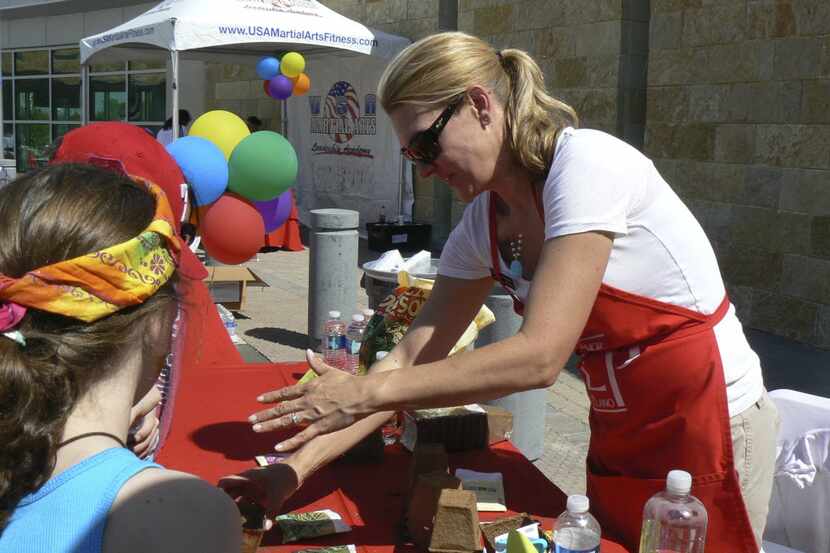 Kids in the Kitchen program, sponsored by the Junior League of Collin County at Childrens...