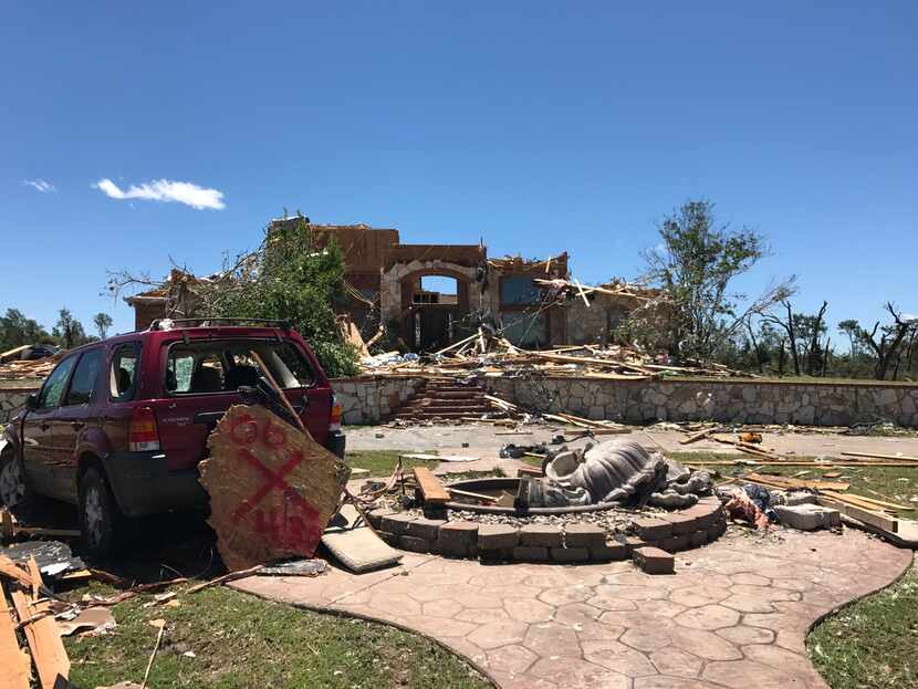 Amanda and Clyde Scott's home on 80 acres in Van Zandt County was destroyed after tornadoes...