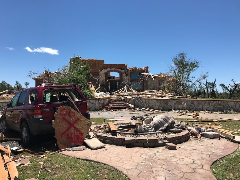 Amanda and Clyde Scott's home on 80 acres in Van Zandt County was destroyed after tornadoes...