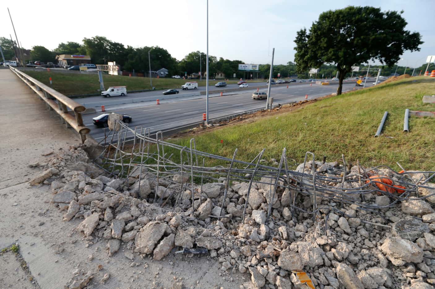 The Eighth Street bridge at Interstate 35E was closed on Monday to prepare for removal this...