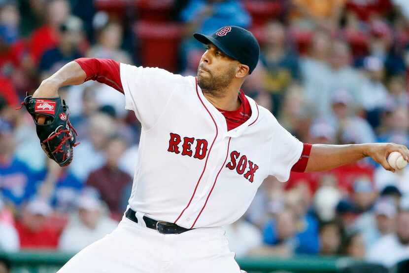 Boston Red Sox's David Price pitches during the first inning of a baseball game against the...