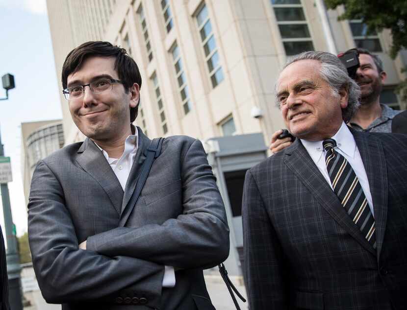 Former pharmaceutical executive Martin Shkreli and attorney Benjamin Brafman departed the...