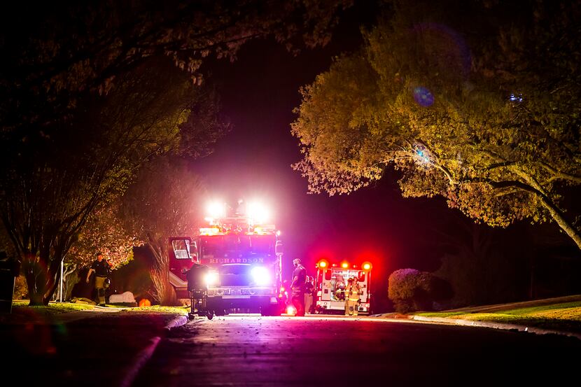 Richardson firefighters respond to a house fire that appeared to involve a clothes dryer in...