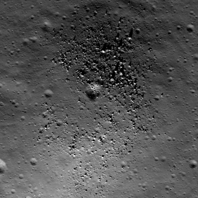 An image of a small dome in the Compton-Belkovich region of the far side of the moon, taken...