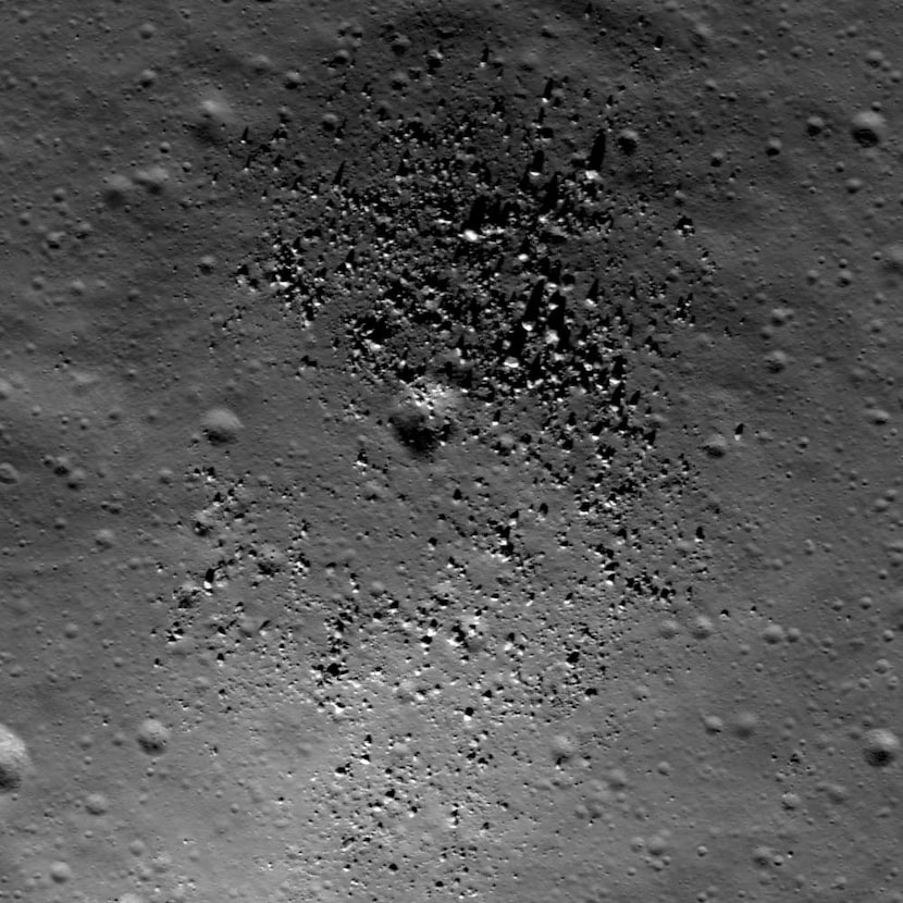 An image of a small dome in the Compton-Belkovich region of the far side of the moon, taken...