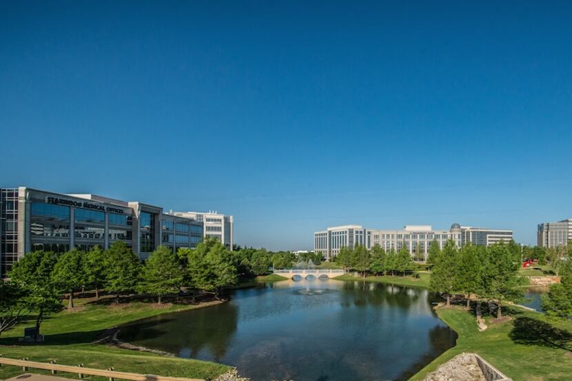 Hall Park includes more than a dozen office buildings with more than 2 million square feet.