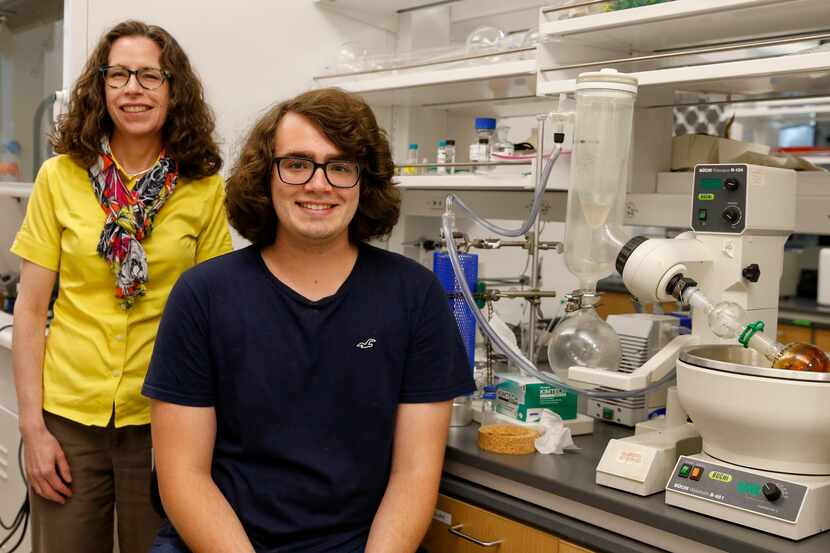 Professor Sherri McFarland (left) and graduate student Houston Cole pictured in their...