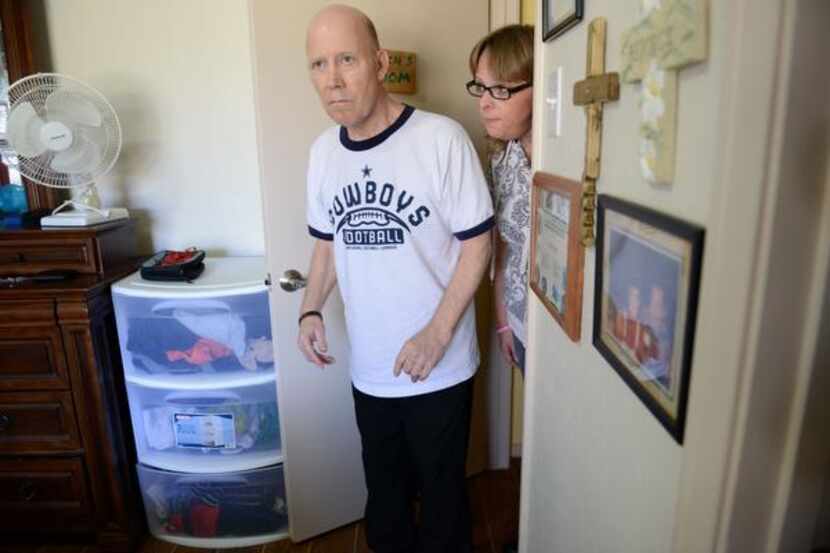 
Farish “Butch” Franklin walks into his bedroom inside the Richardson home he recently moved...