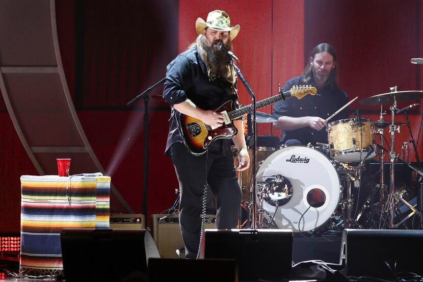 Chris Stapleton performs at the 2017 iHeartRadio Music Festival Day 1 held at T-Mobile Arena...