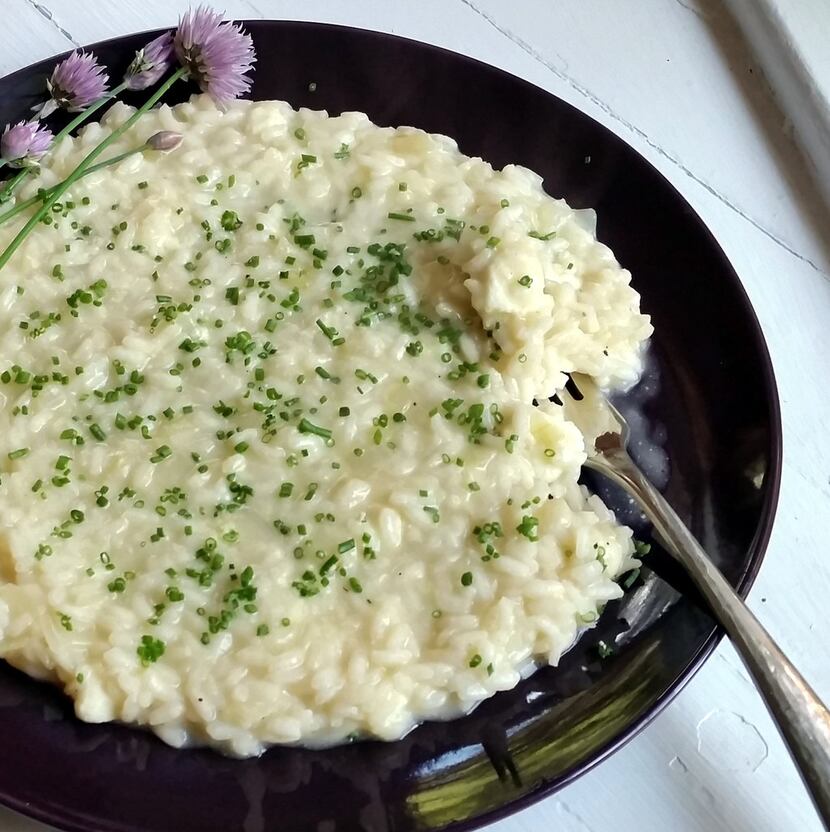 Piedmont Risotto is made with carnaroli or arborio rice.