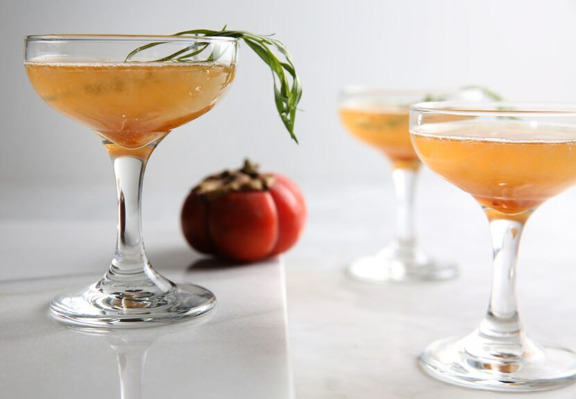 Persimmon Brandy Fizz 