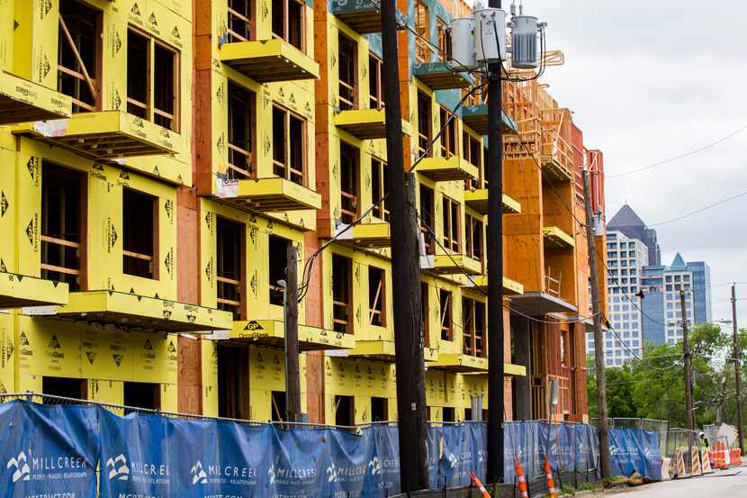Apartment building permits are down almost 20 percent in North Texas this year but more than...