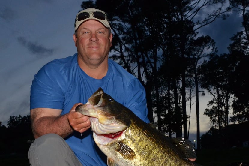 Allen Lane Kruse of Nacogdoches caught this 12.54-pound largemouth bass from Lake Naconiche...