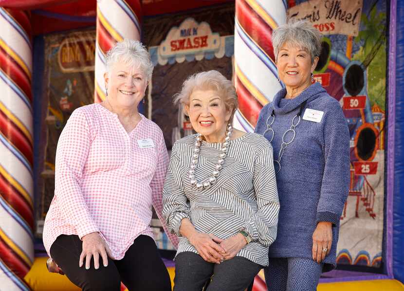 Susan deLarios (left) pals around with Betty Chan (center) and Betty's daughter Pam Altizer...