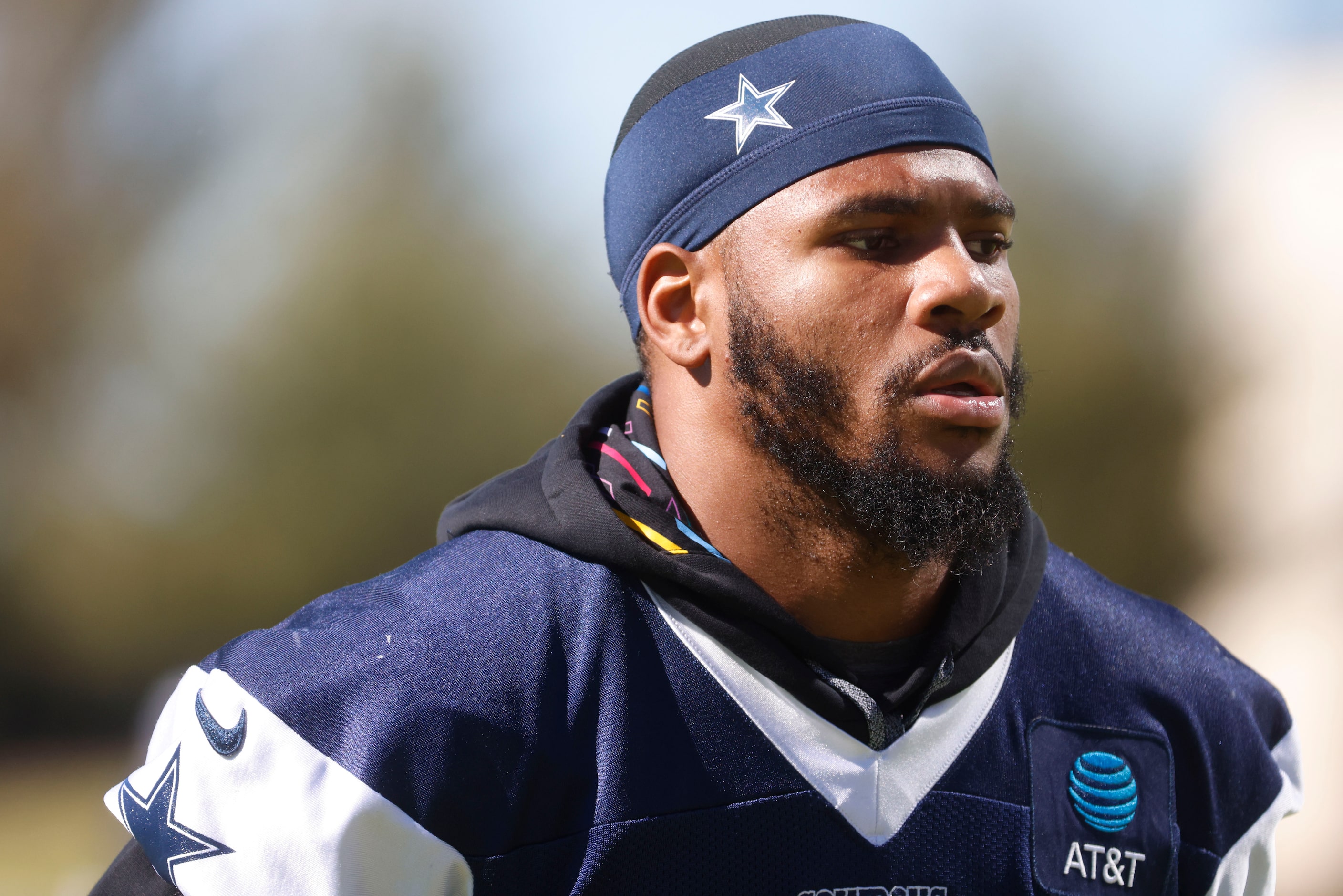 during a team practice on Wednesday, Nov. 6, 2024, at The Star in Frisco. 