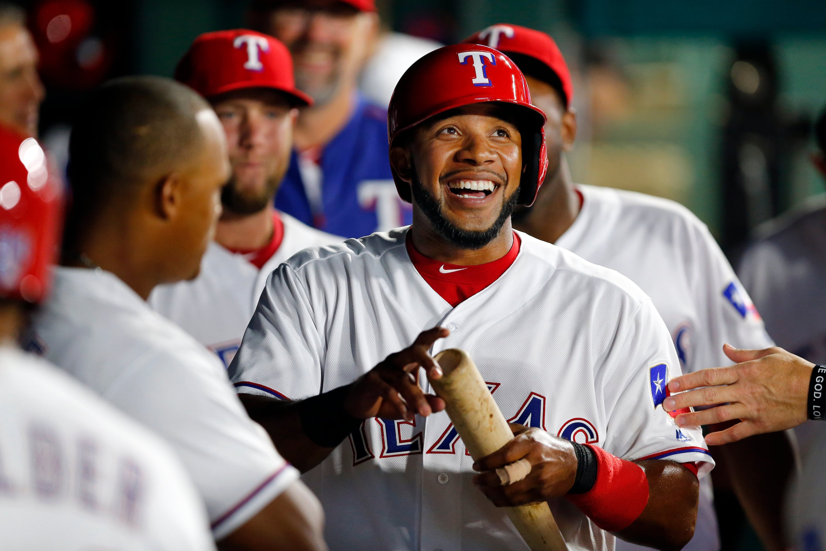 Texas Rangers shortstop Elvis Andrus, who hasn't cut his hair