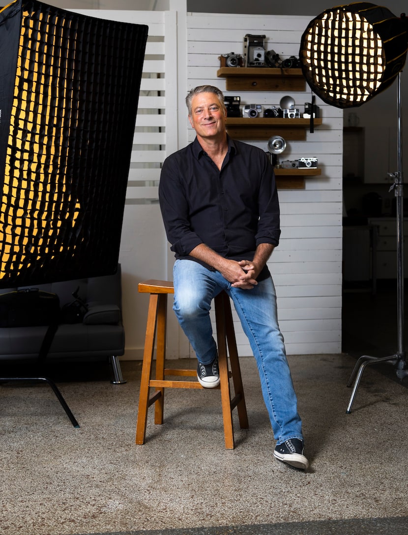 Photographer Jeremy Lock at his studio in Dallas on June 28, 2022. Lock who served as a...