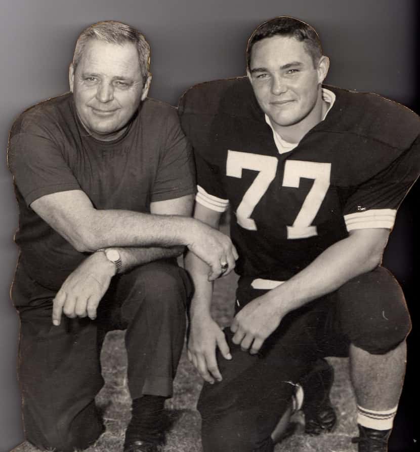 
Former Highland Park High School football coach Tugboat Jones (left) and Walter Beams, who...