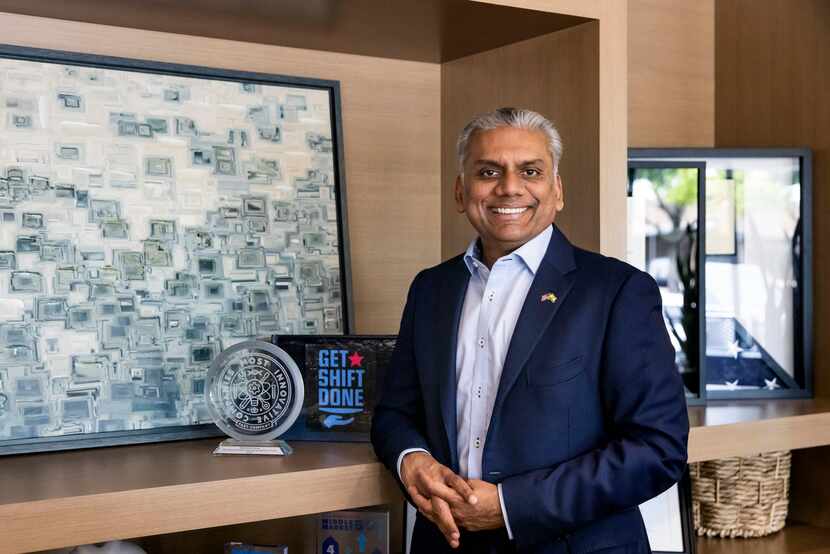 Access Healthcare Chairman Anurag Jain poses for a portrait at the Access Healthcare office...