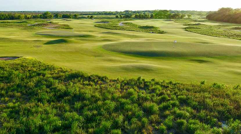 The green fairways of Trinity Forest Golf Course in Dallas, which uses new Trinity Zoysia...
