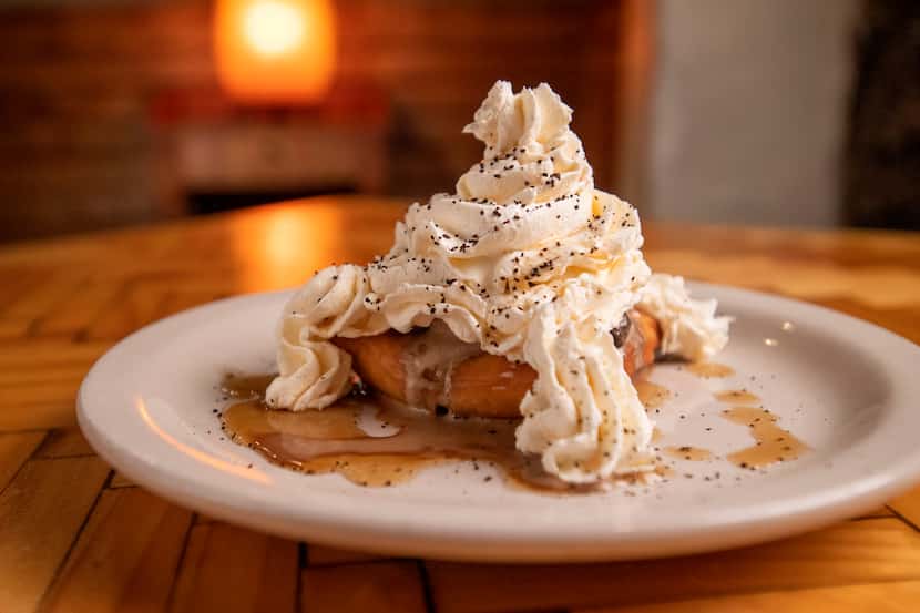 Desperados is selling four fair foods, including the deep-fried latte: a sopapilla topped...