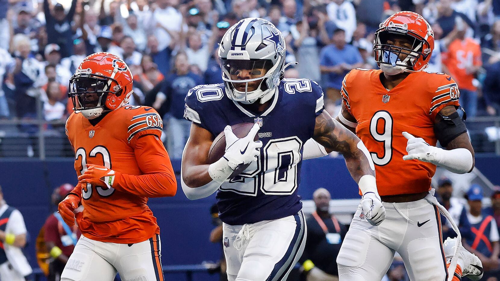 Cowboys RB Tony Pollard injures ankle vs. SF; ruled out