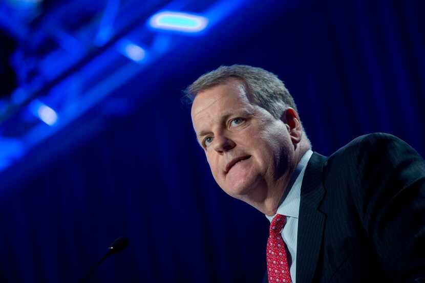 
American Airlines CEO Doug Parker spoke about subsidies during the U.S. Chamber of Commerce...