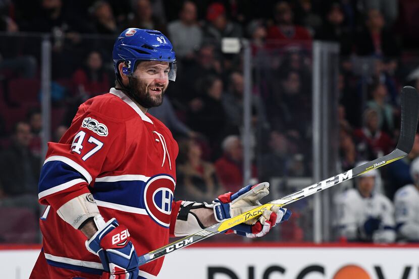 MONTREAL, QC - APRIL 7: Alexander Radulov #47 of the Montreal Canadiens during the NHL game...