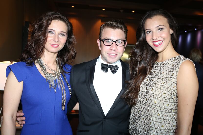 (L to R) Svetlana Grujic, Javi Burkle, and Alexa Moraif at Fashion's Night Out at Highland...