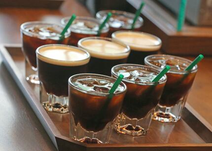 Customers can order a flight of cold brew, which includes 8-ounce samples of 'regular' cold...
