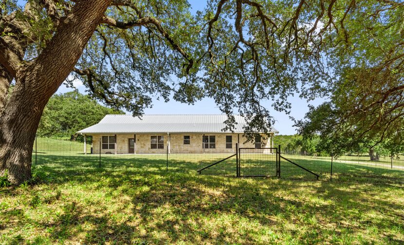 The ranch has a three-bedroom main house.