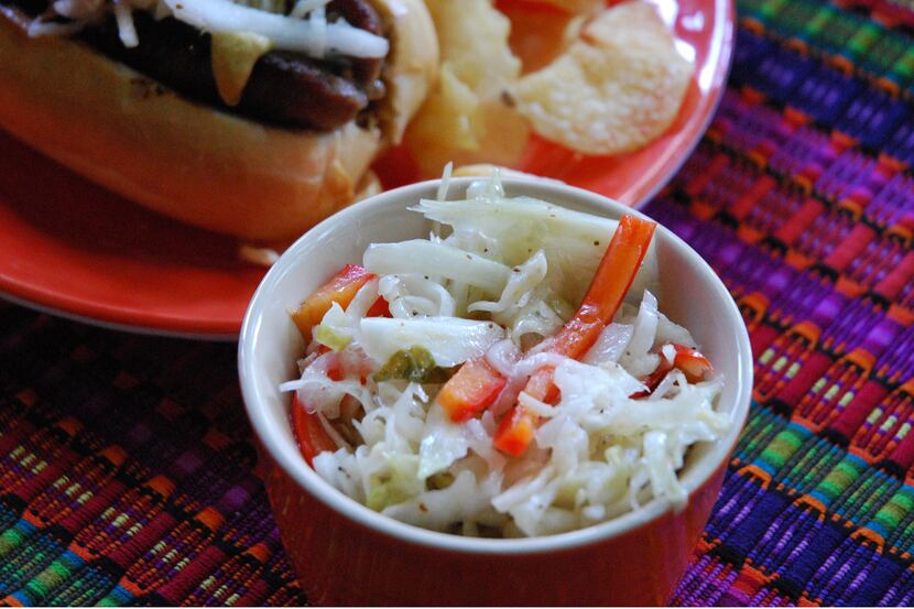 Picnic Cabbage Salad is easy and can be made ahead.