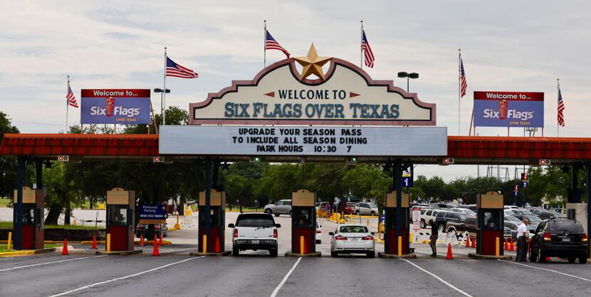 The six flags that represent the governments that have ruled Texas have been replaced at the...
