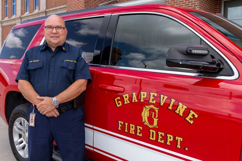 Grapevine Fire Assistant Chief Stuart Grant photographed at the Grapevine Public Safety...